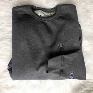 Champion dark grey crew neck sweatshirt